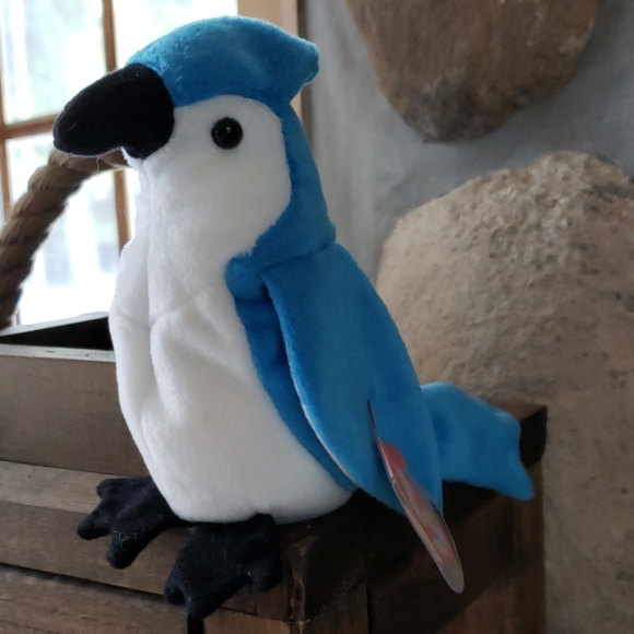 rocket the blue jay beanie baby